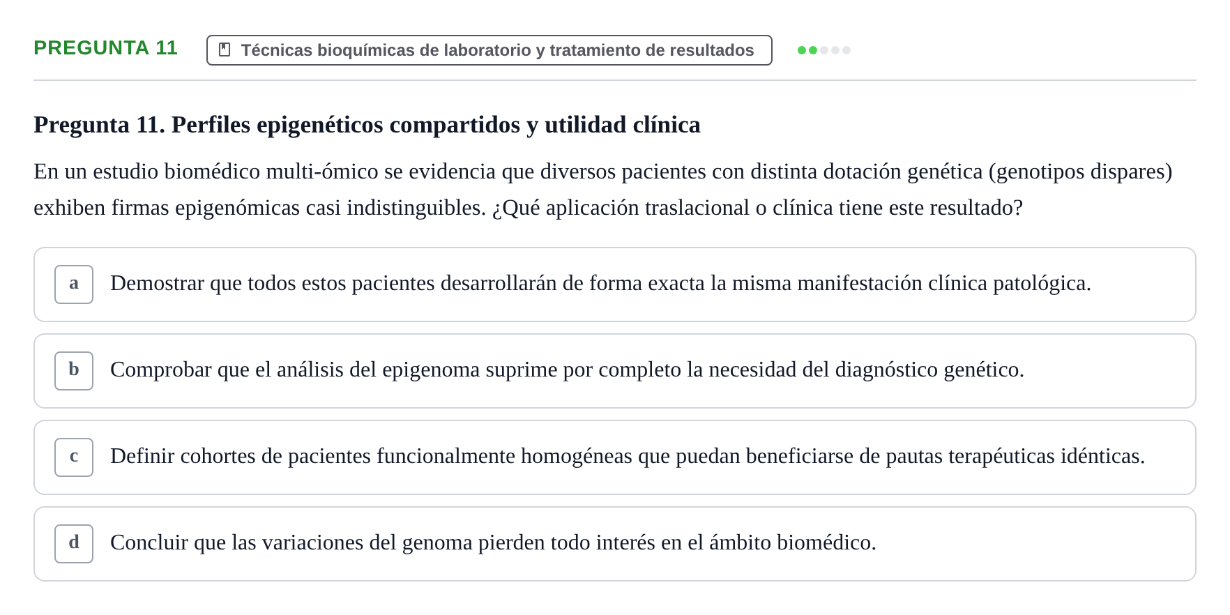 Enunciado: Pregunta 11