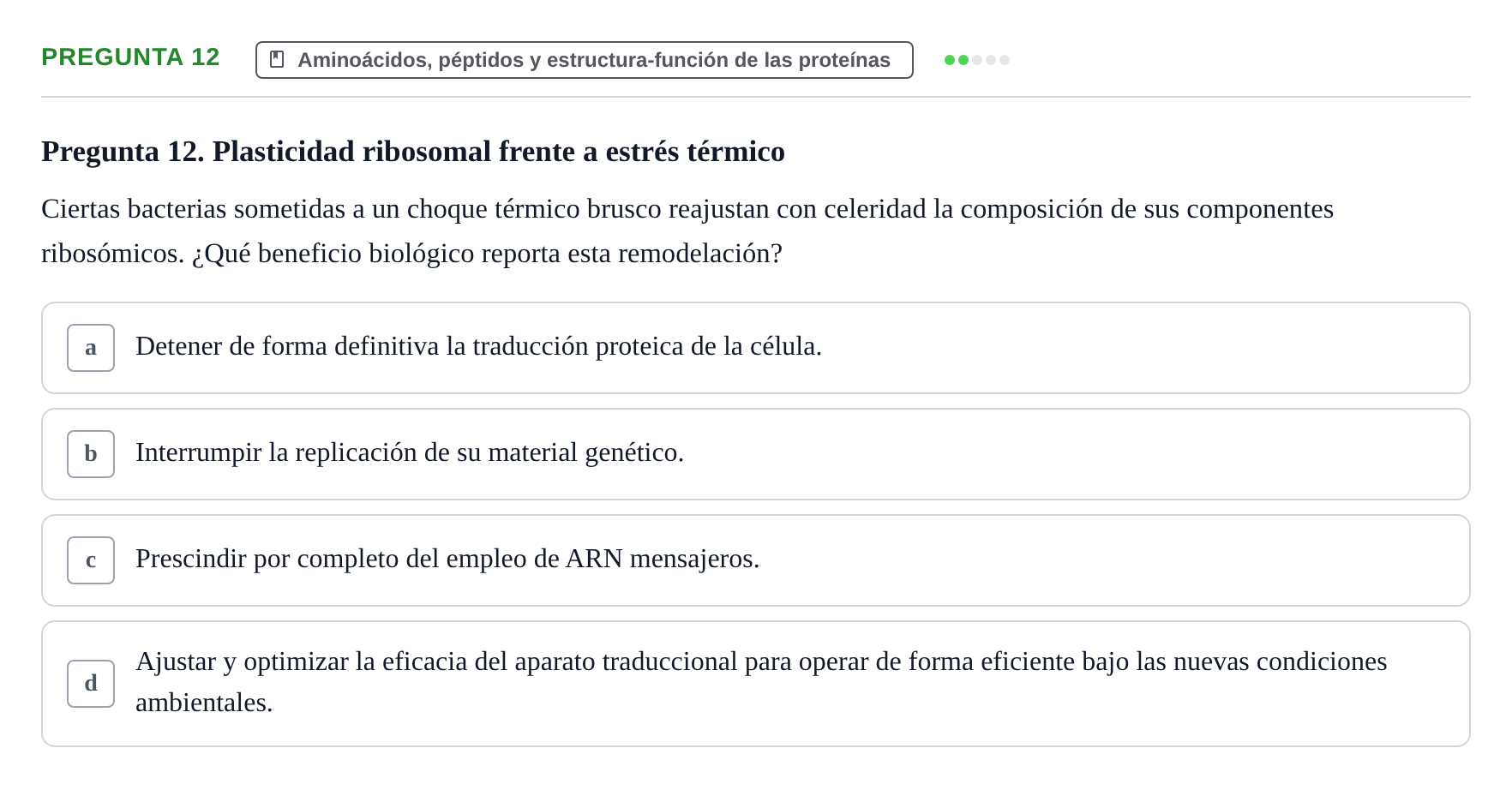 Enunciado: Pregunta 12