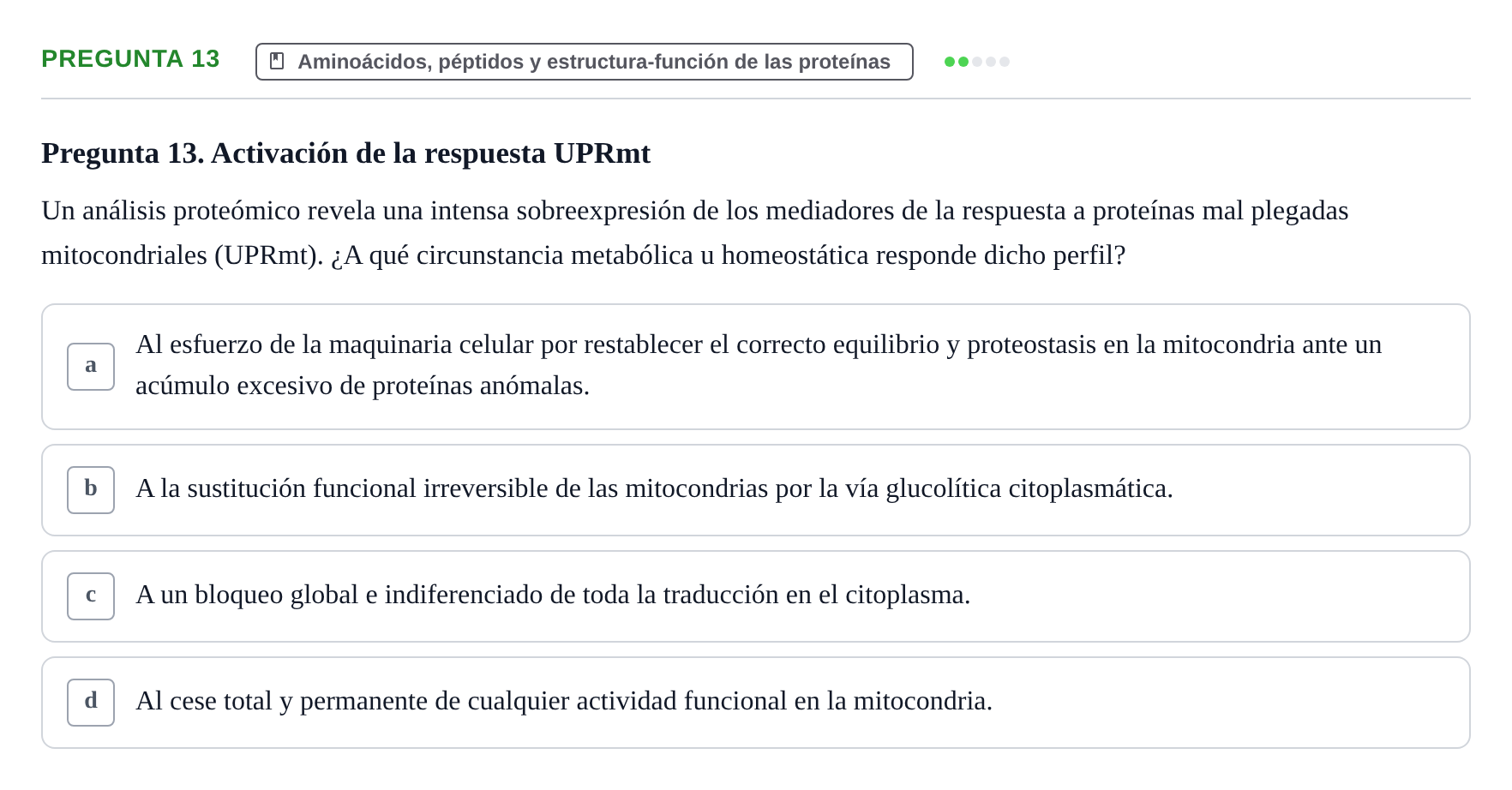 Enunciado: Pregunta 13