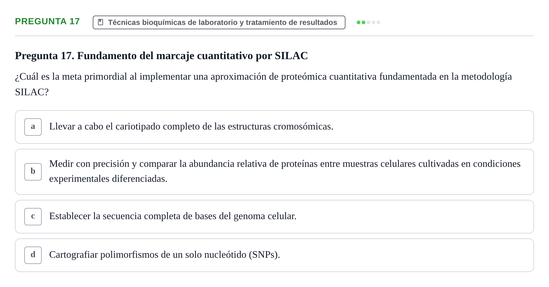 Enunciado: Pregunta 17