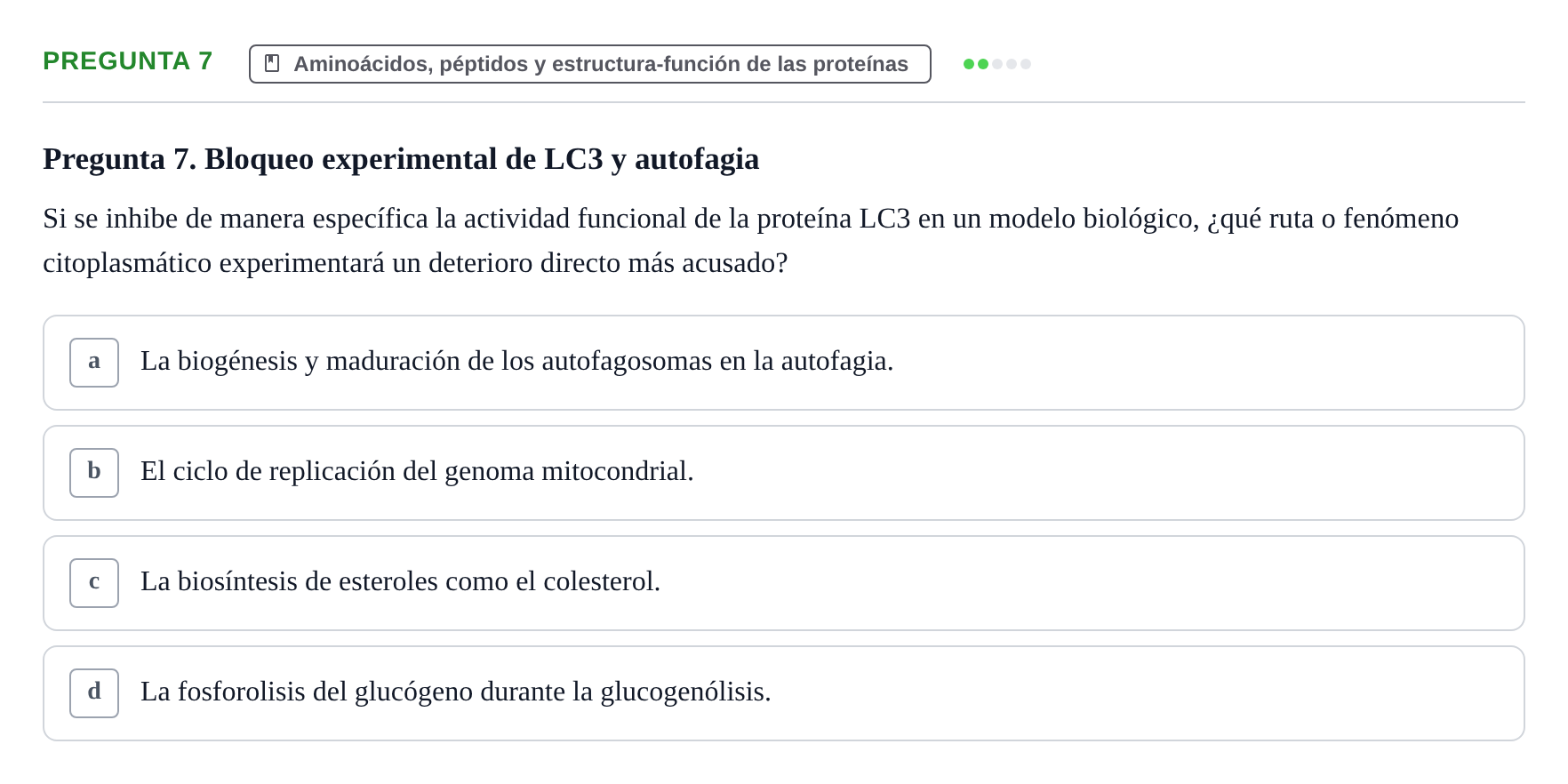 Enunciado: Pregunta 7
