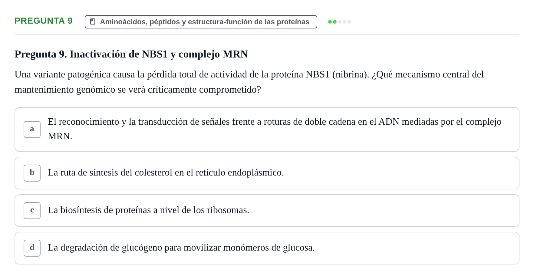 Enunciado: Pregunta 9