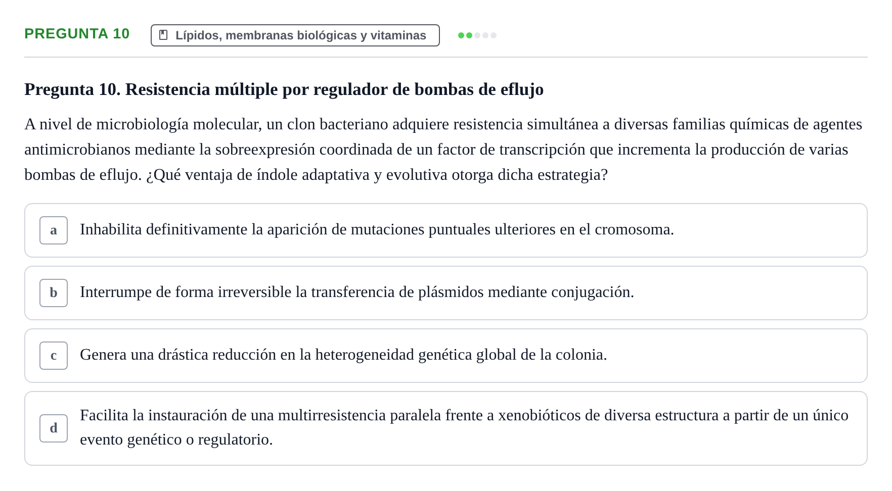 Enunciado: Pregunta 10