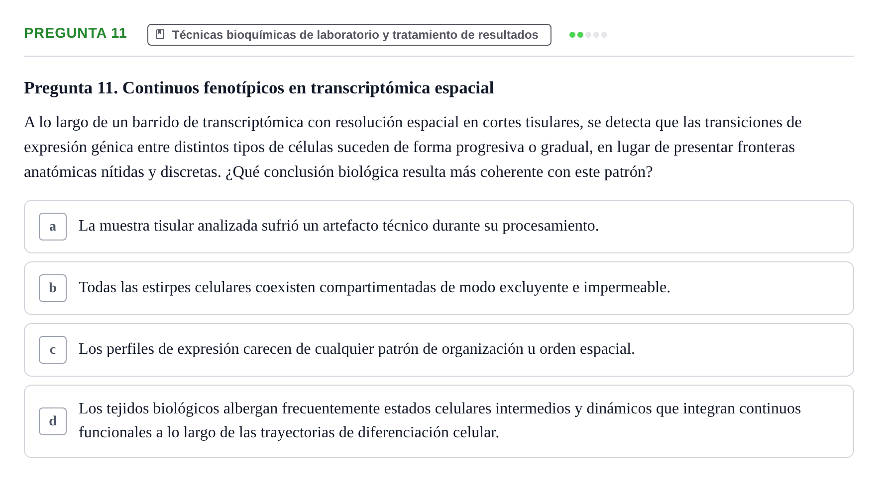 Enunciado: Pregunta 11