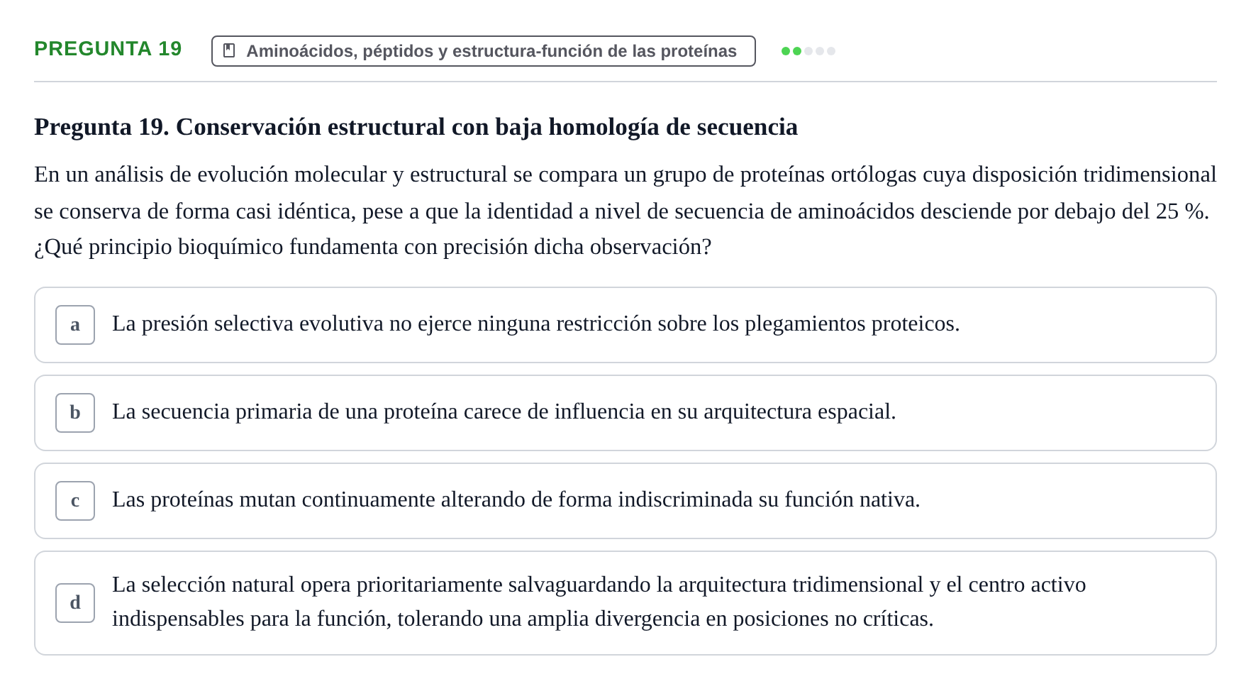 Enunciado: Pregunta 19