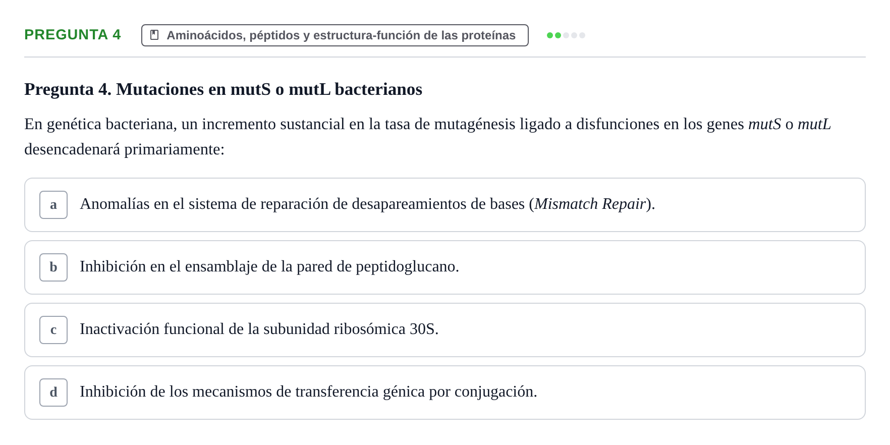 Enunciado: Pregunta 4