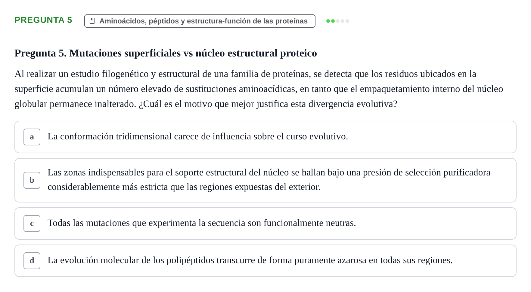 Enunciado: Pregunta 5
