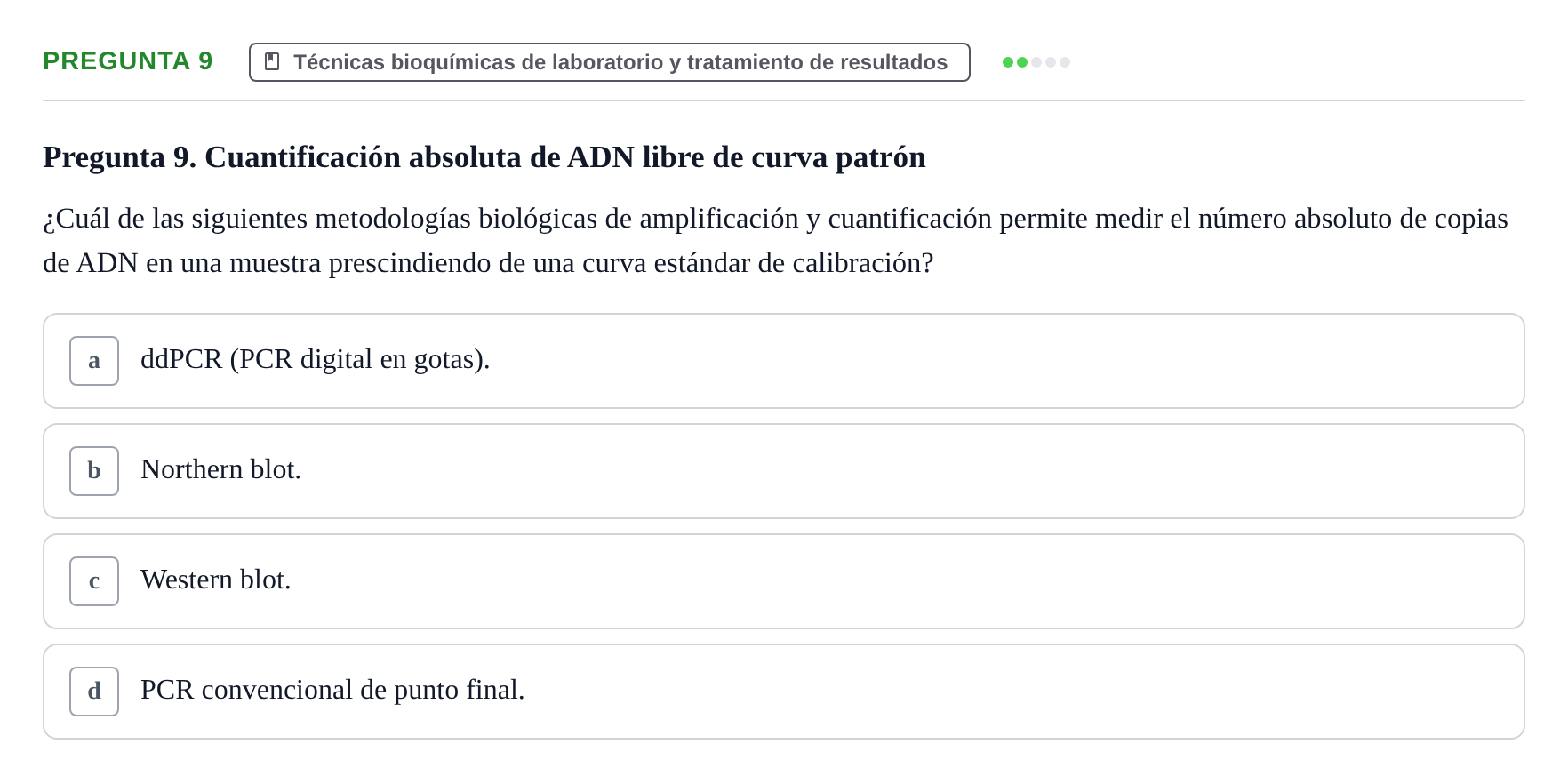 Enunciado: Pregunta 9