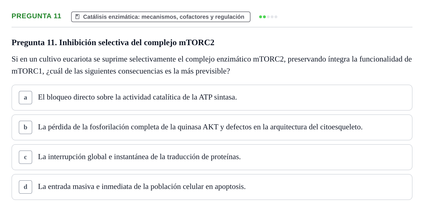 Enunciado: Pregunta 11
