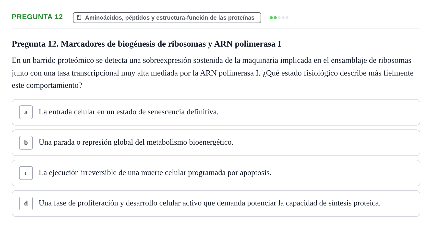 Enunciado: Pregunta 12