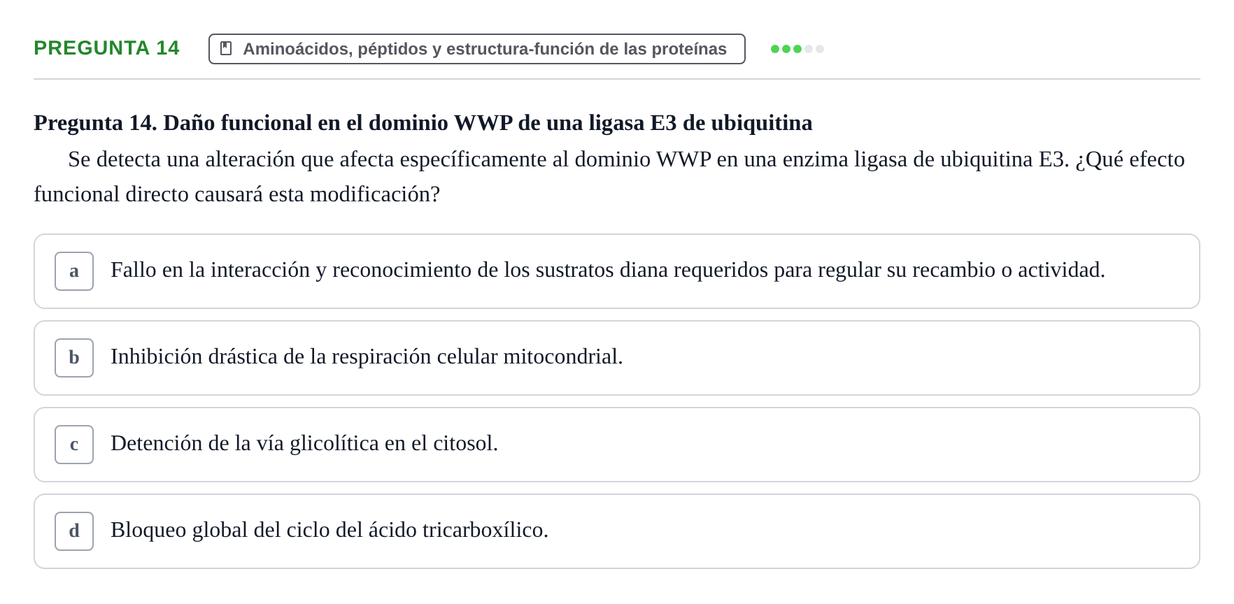 Enunciado: Pregunta 14