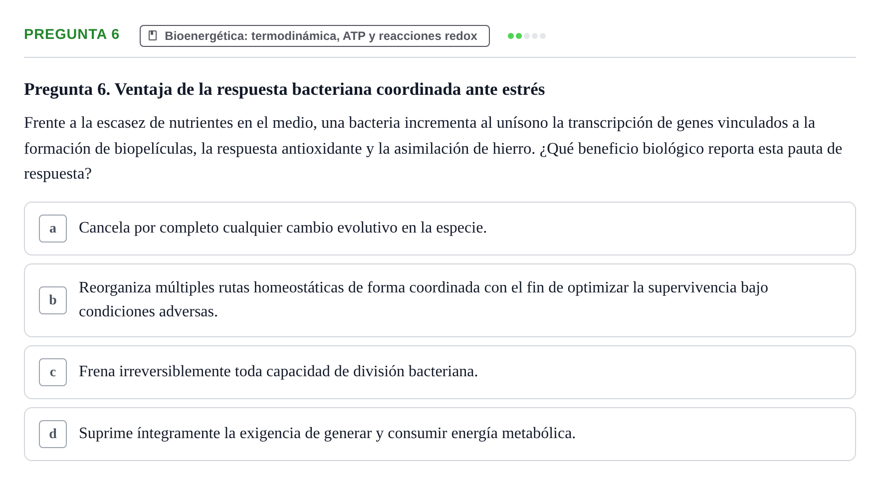 Enunciado: Pregunta 6