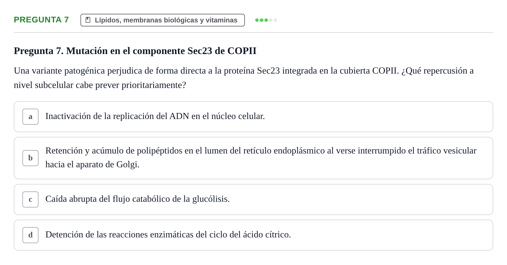 Enunciado: Pregunta 7