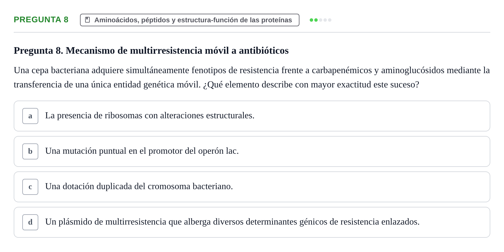Enunciado: Pregunta 8