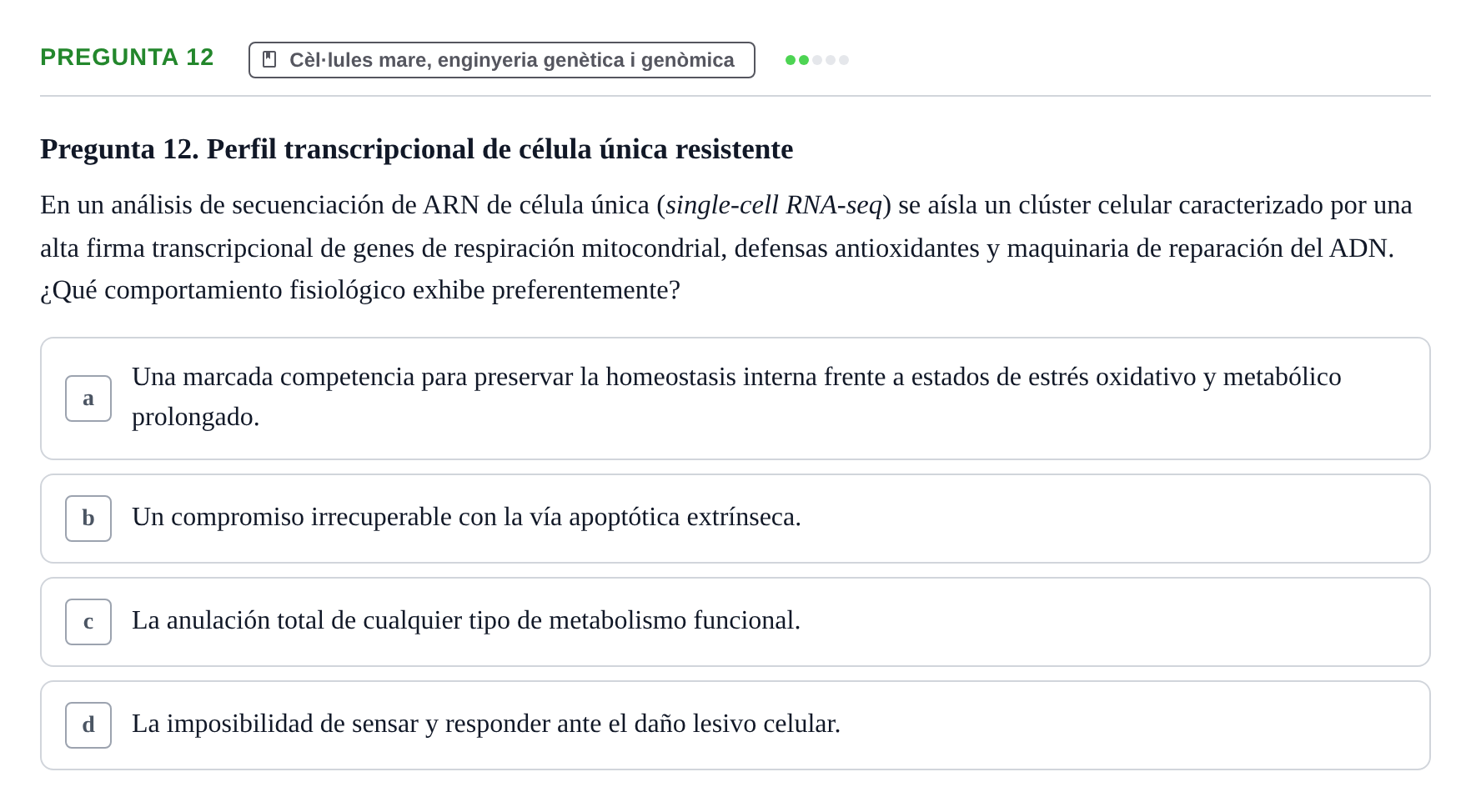 Enunciado: Pregunta 12