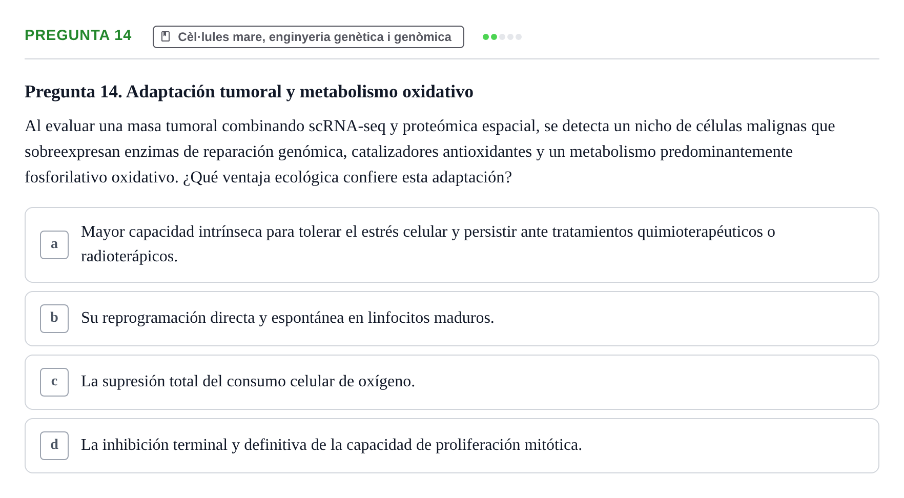Enunciado: Pregunta 14