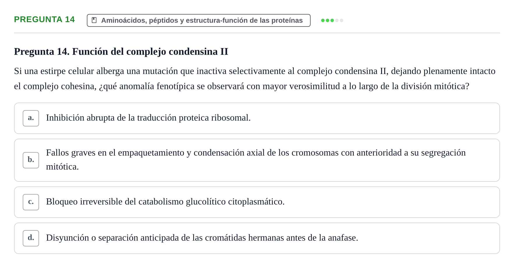 Enunciado: Pregunta 14