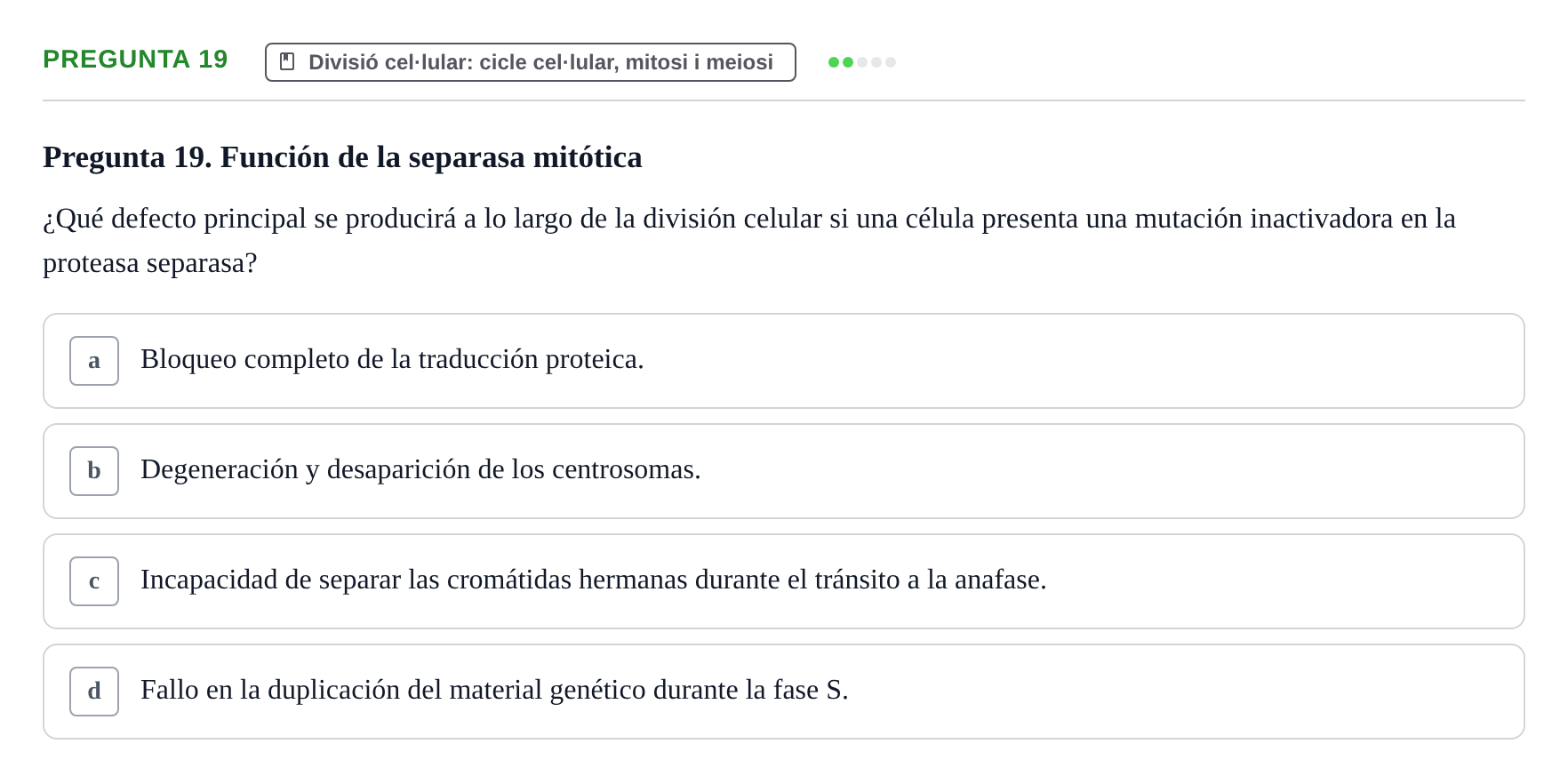 Enunciado: Pregunta 19