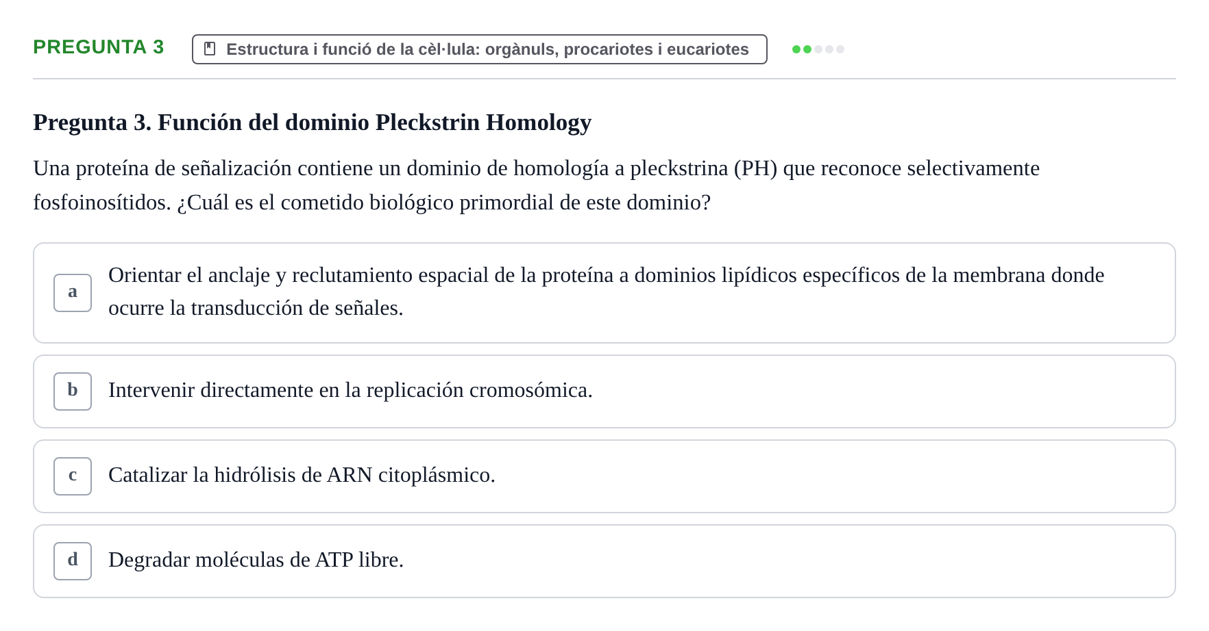 Enunciado: Pregunta 3