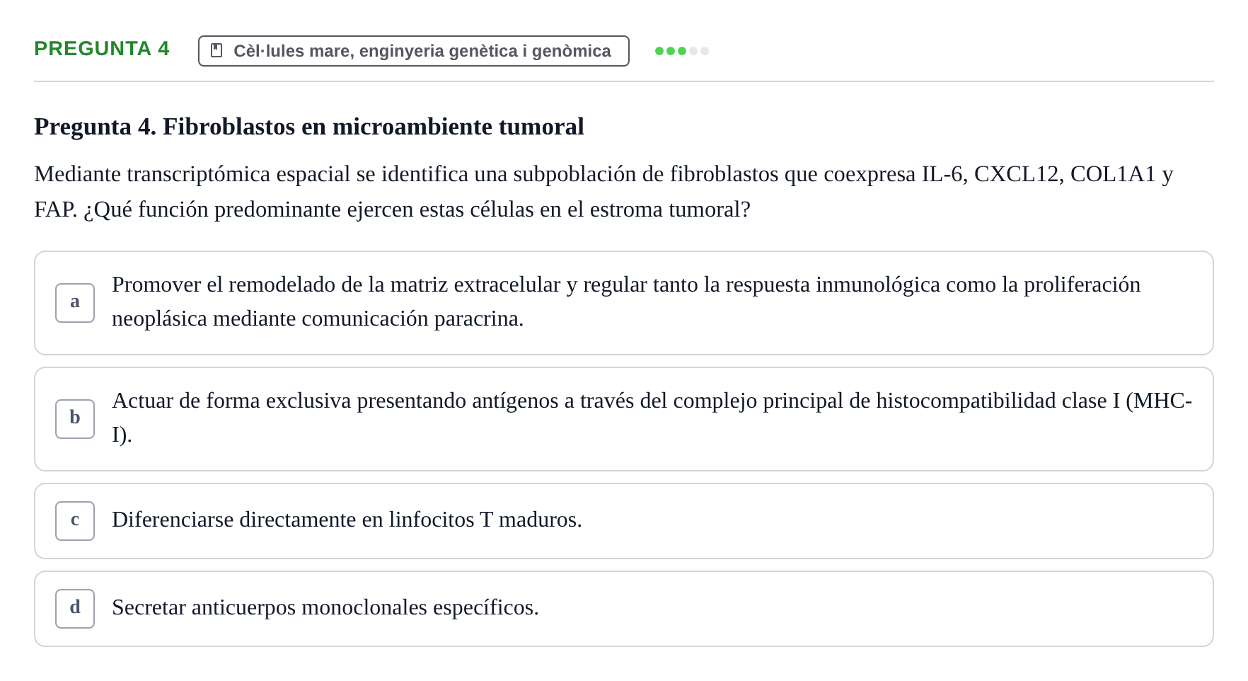 Enunciado: Pregunta 4