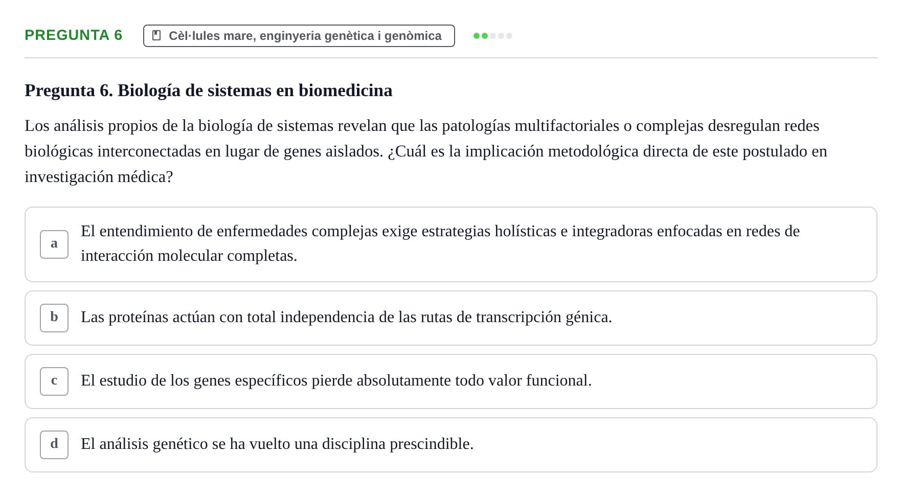 Enunciado: Pregunta 6