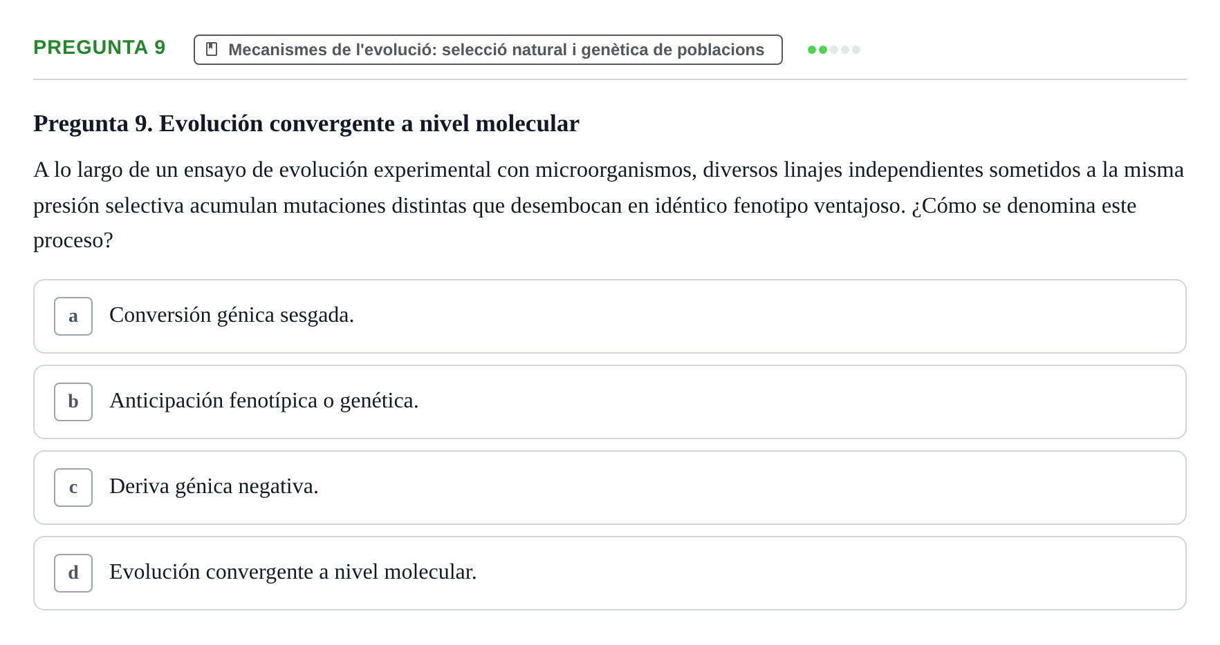 Enunciado: Pregunta 9
