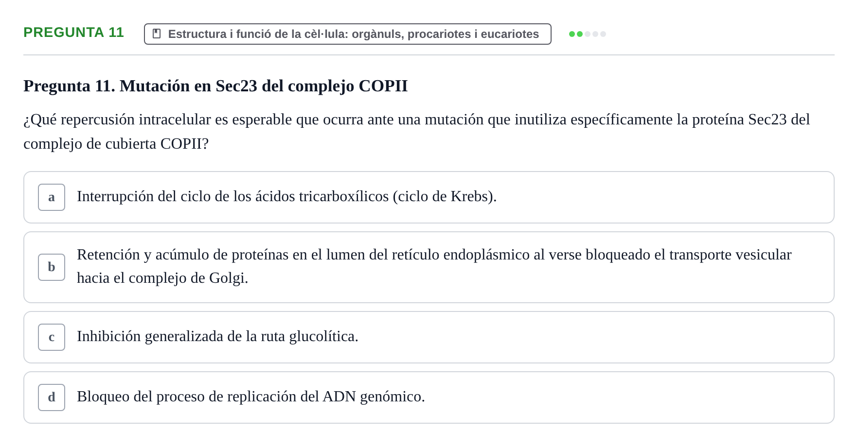 Enunciado: Pregunta 11