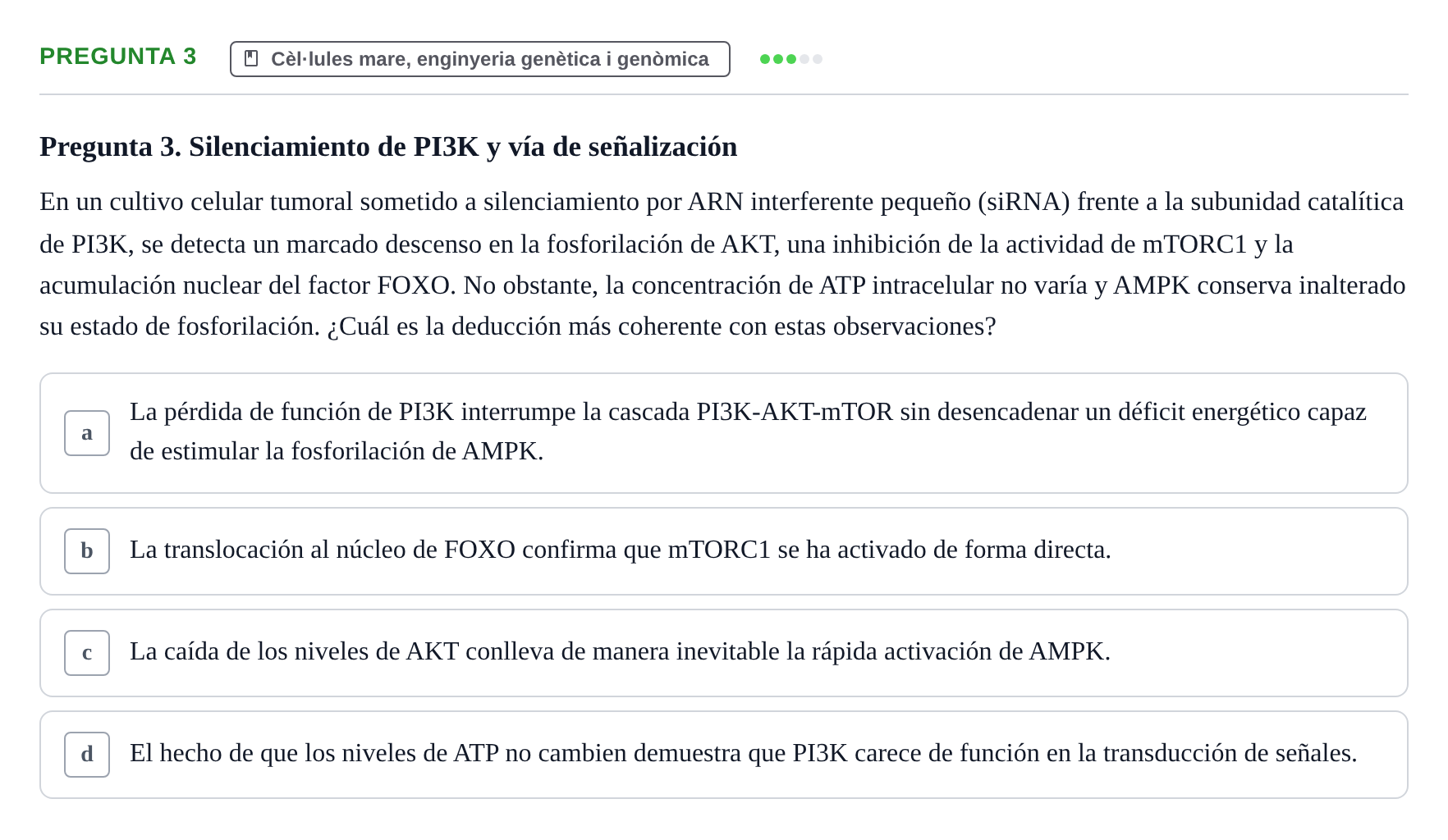 Enunciado: Pregunta 3