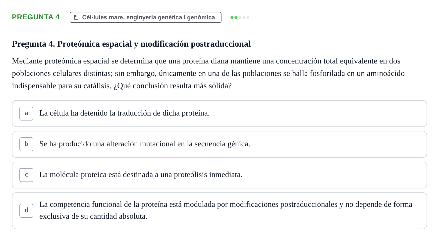 Enunciado: Pregunta 4