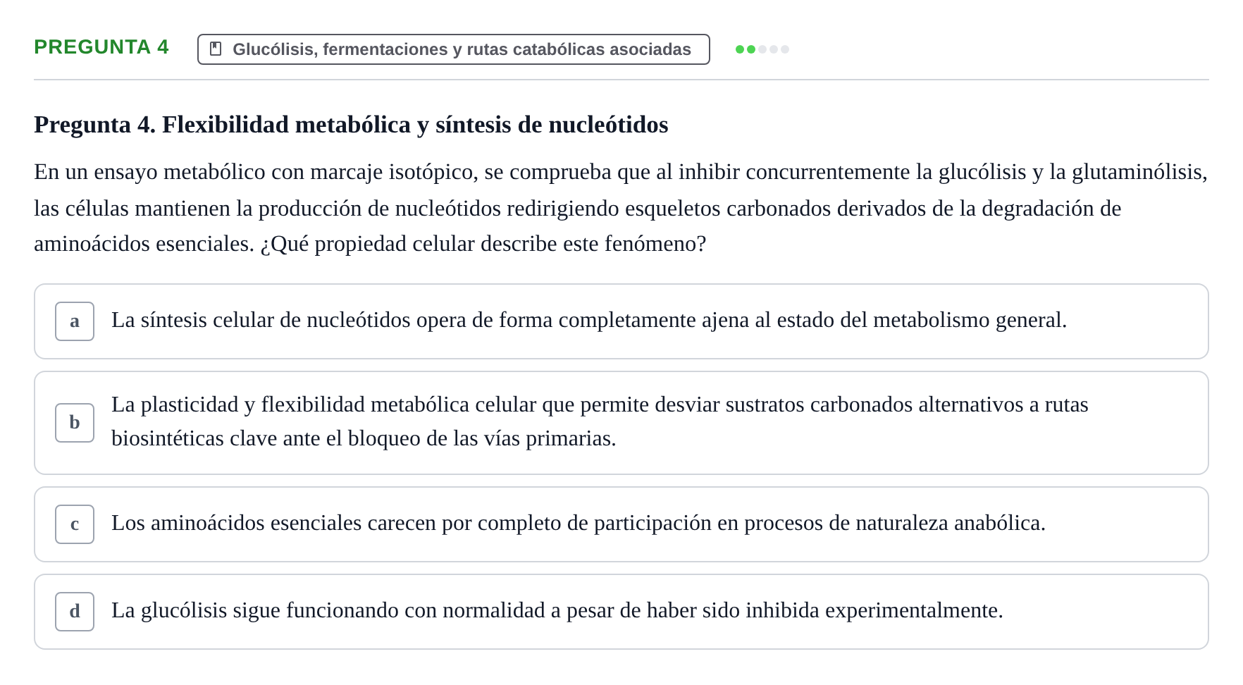 Enunciado: Pregunta 4