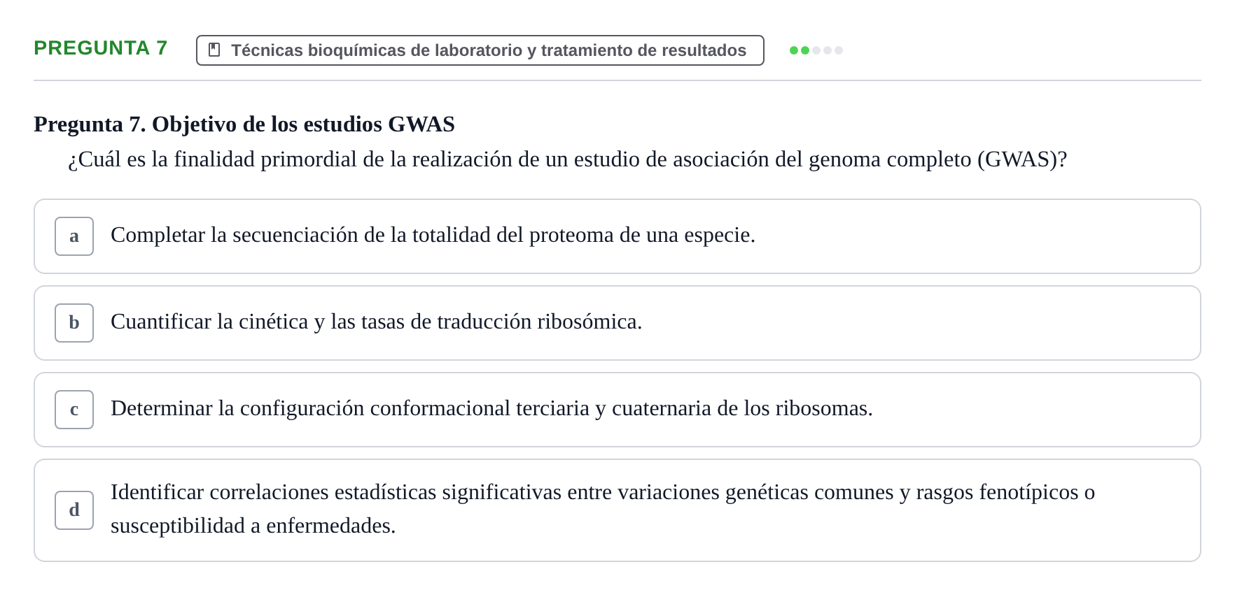 Enunciado: Pregunta 7