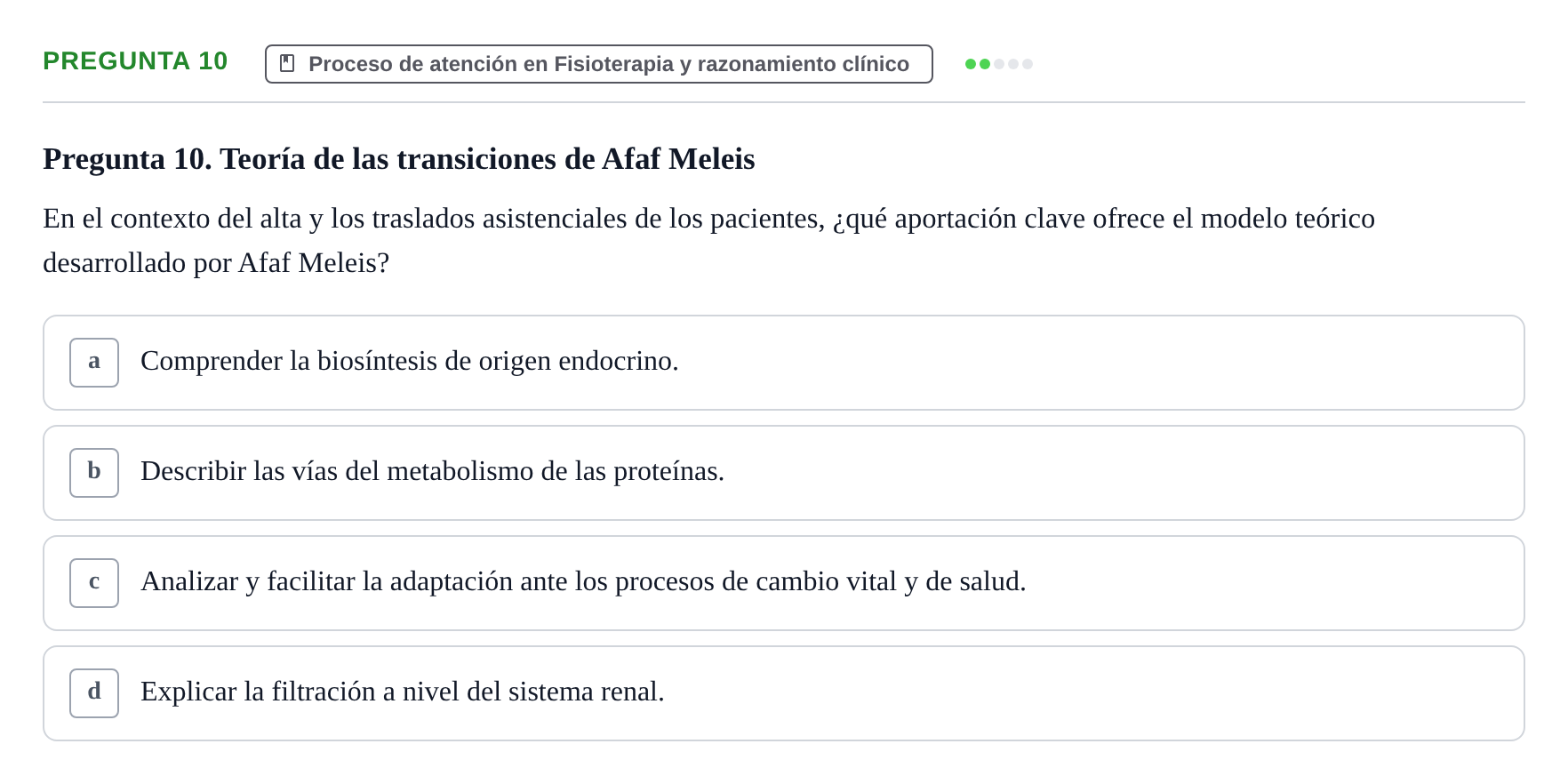 Enunciado: Pregunta 10
