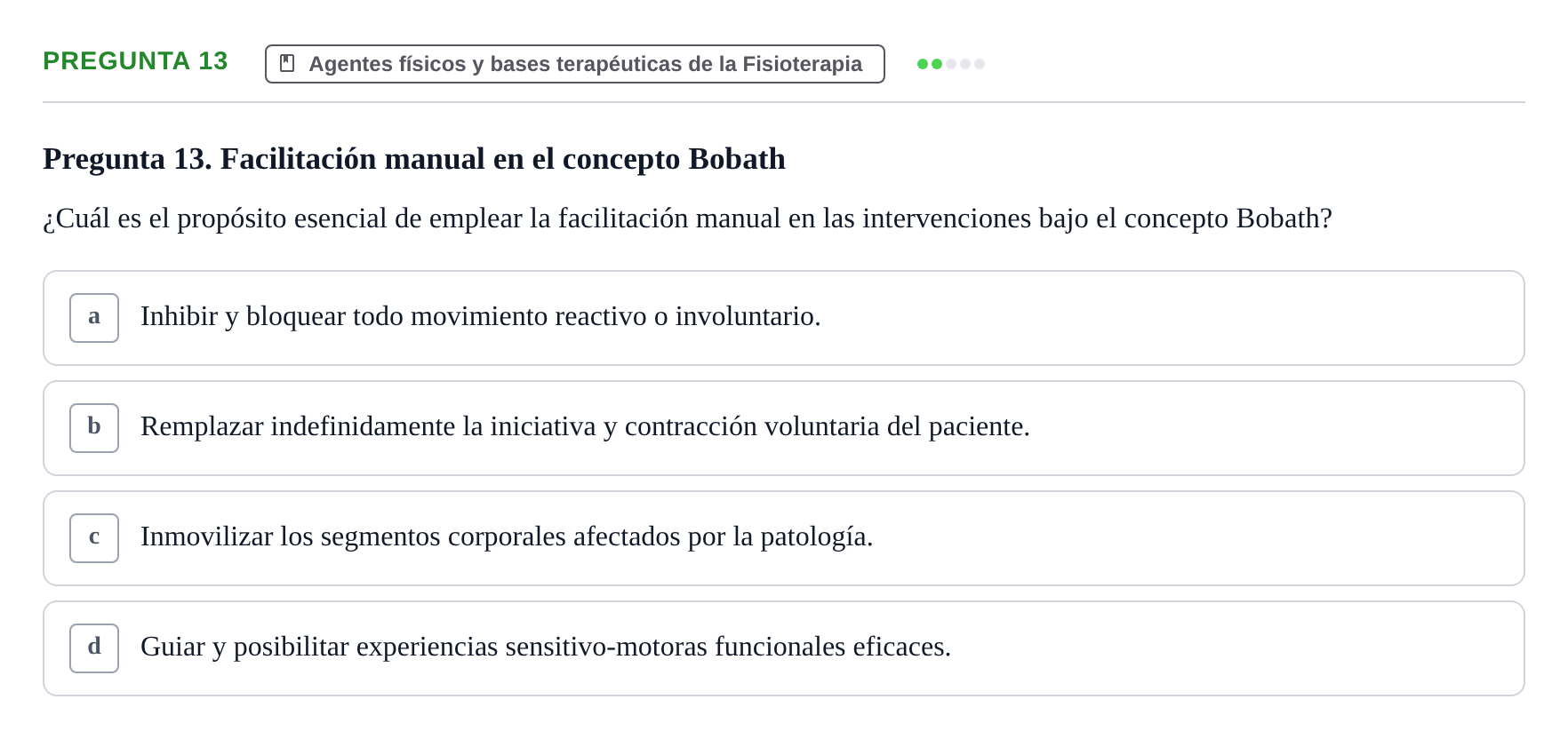 Enunciado: Pregunta 13