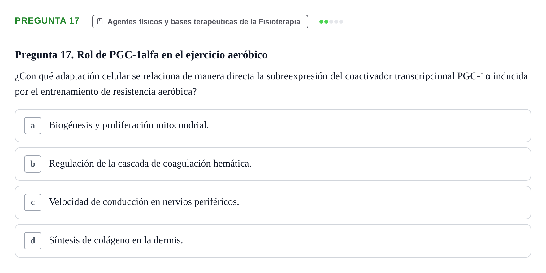 Enunciado: Pregunta 17