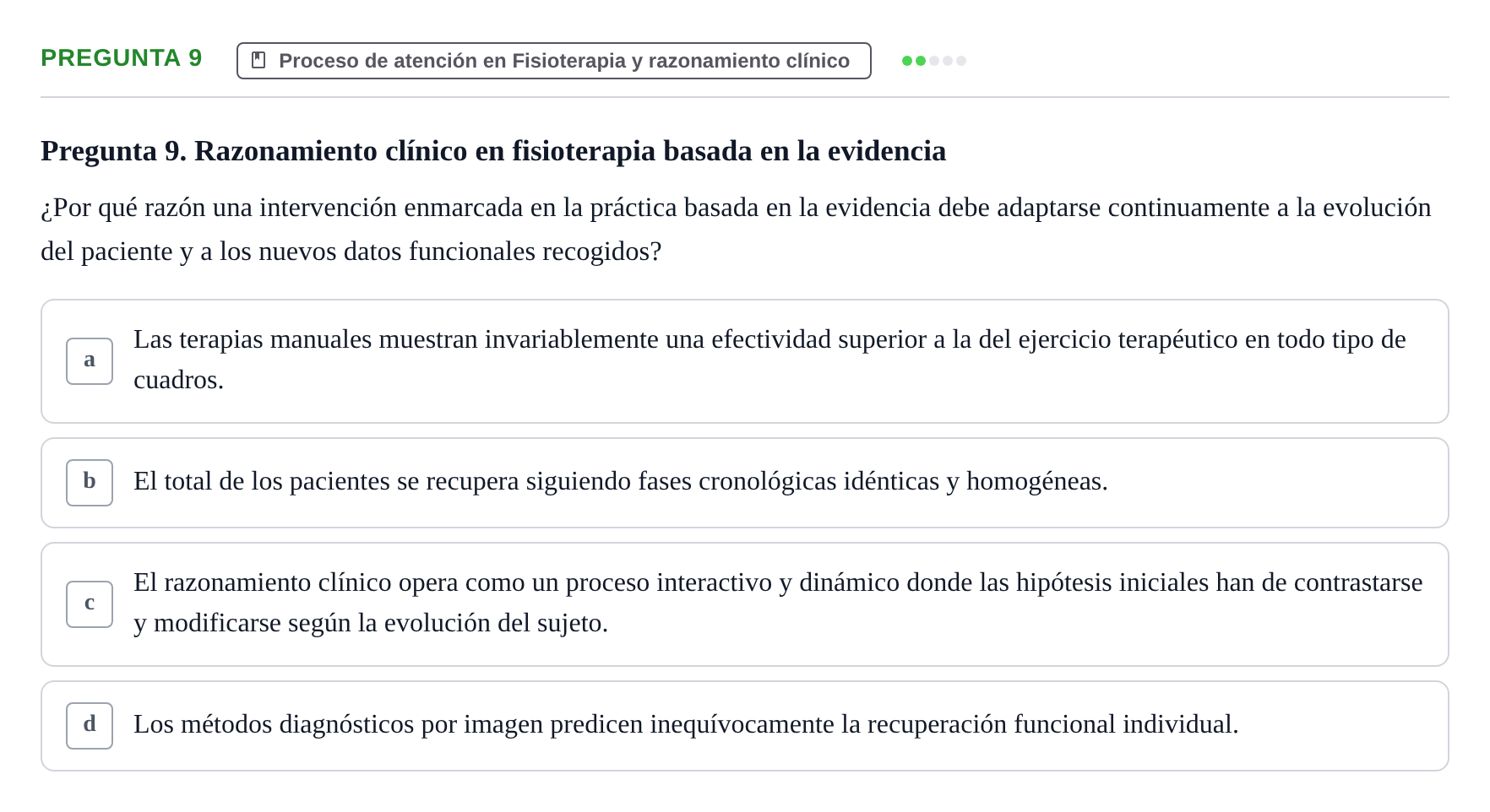 Enunciado: Pregunta 9