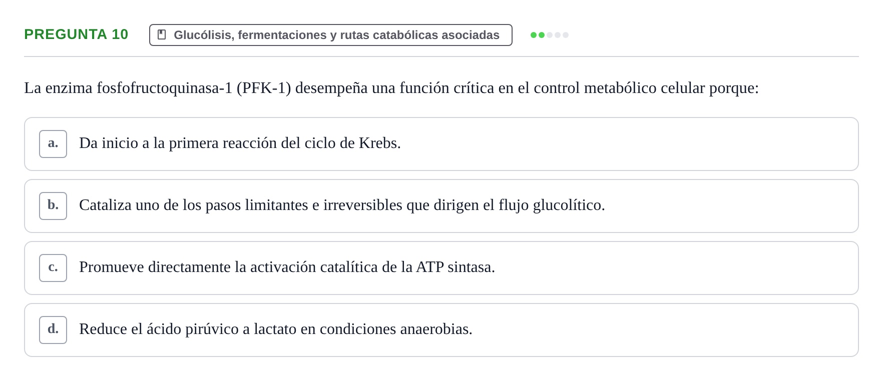 Enunciado: Pregunta 10