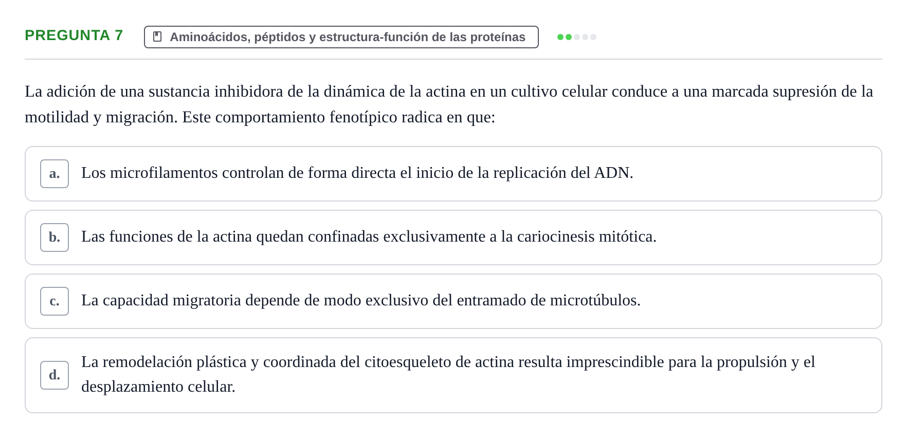 Enunciado: Pregunta 7