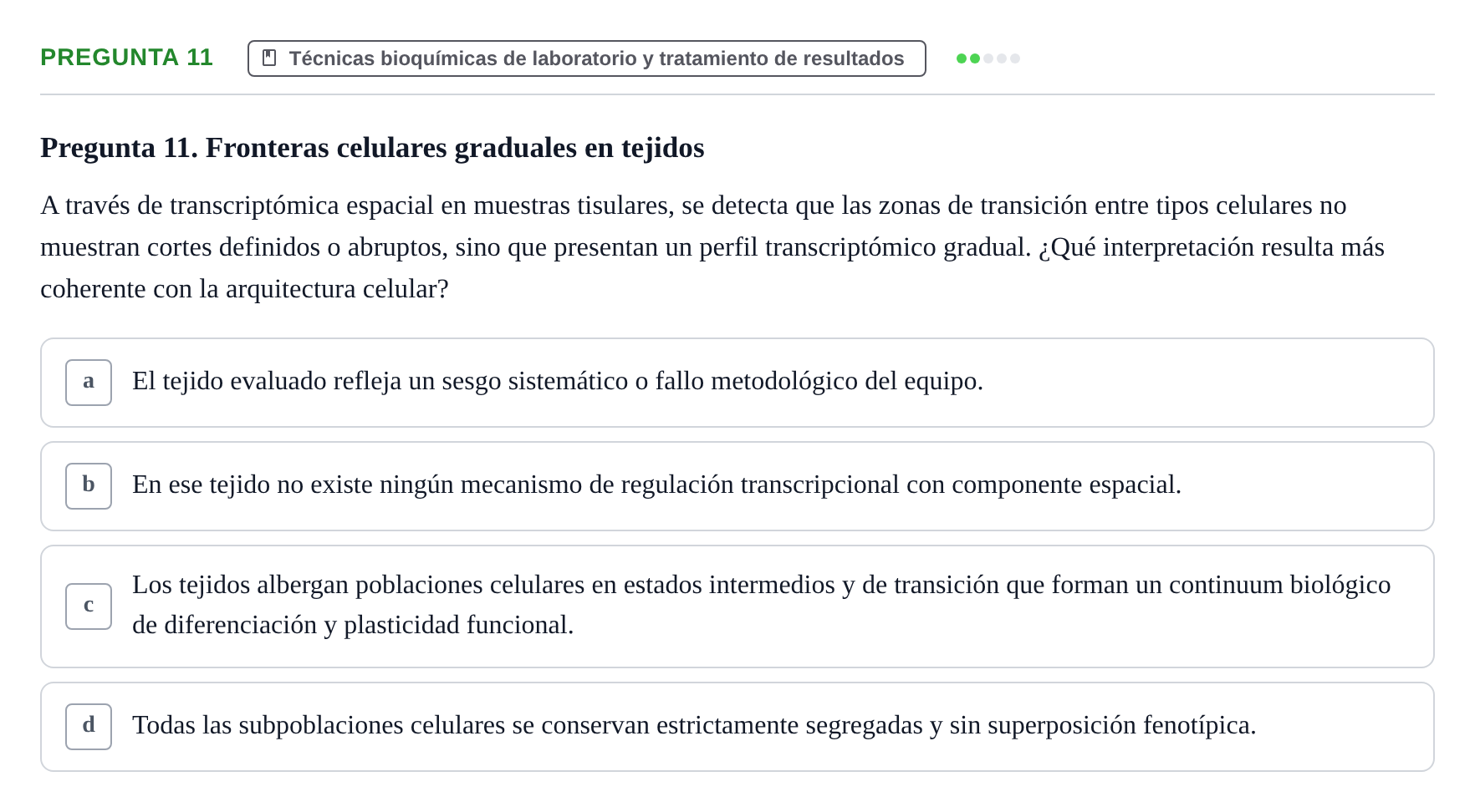 Enunciado: Pregunta 11