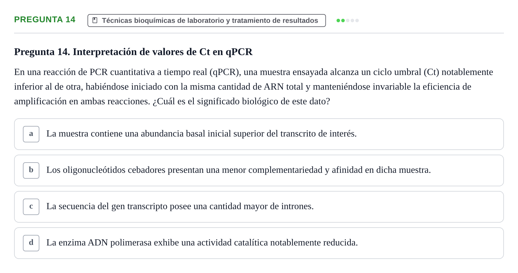 Enunciado: Pregunta 14