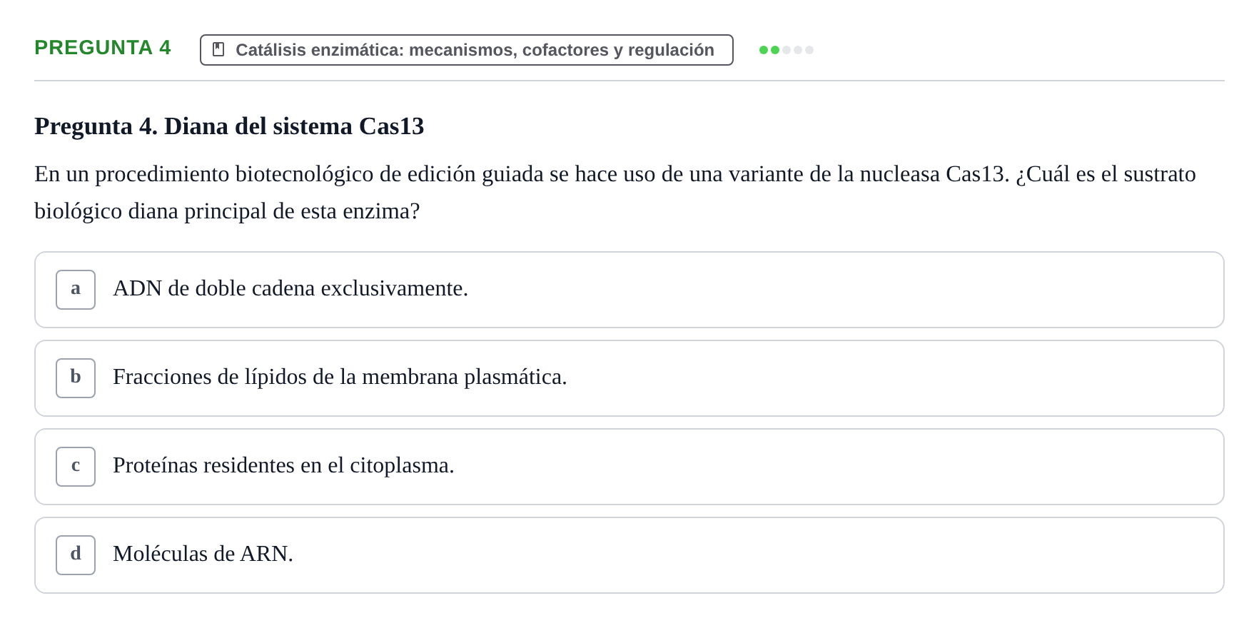 Enunciado: Pregunta 4
