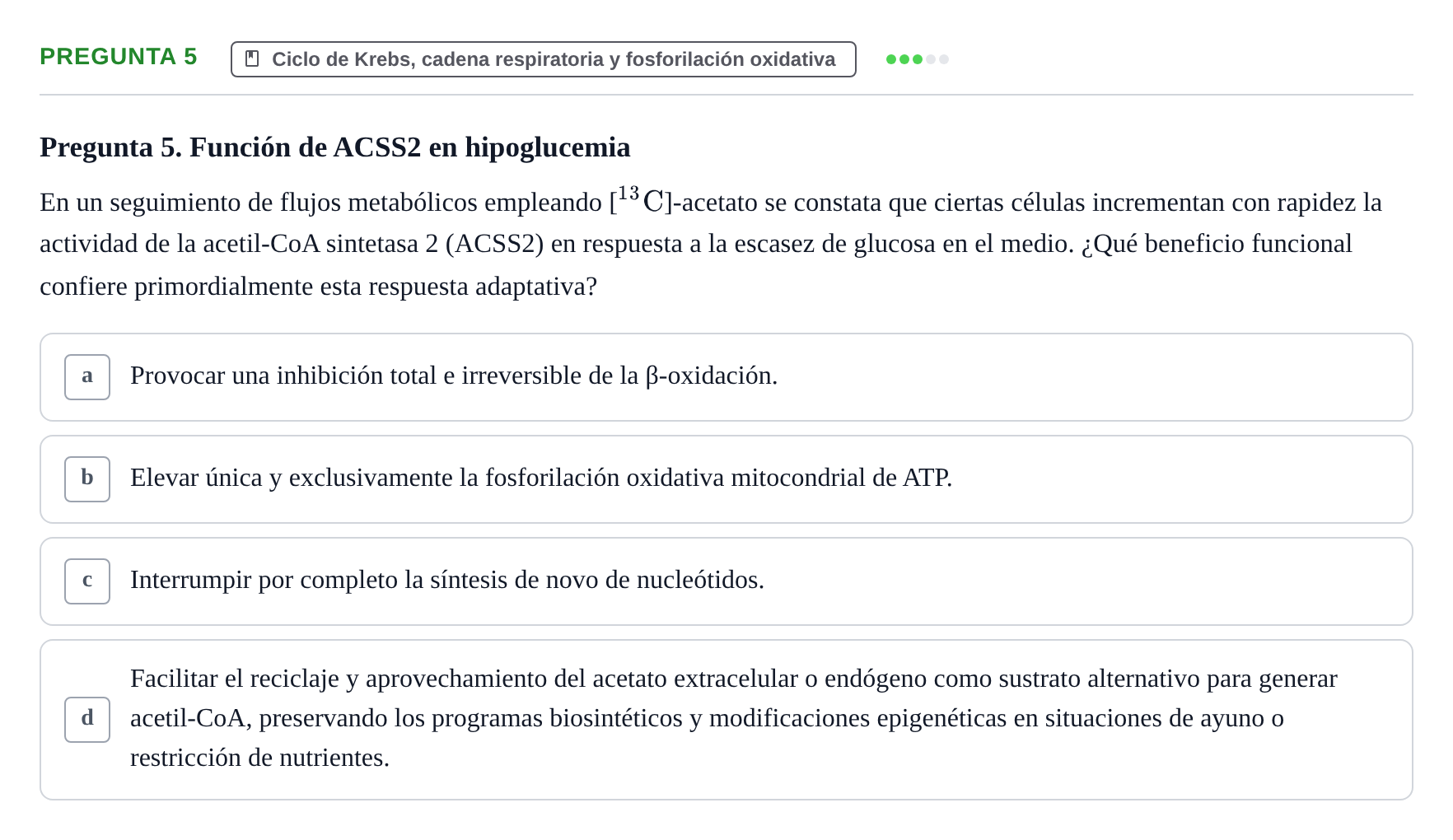 Enunciado: Pregunta 5