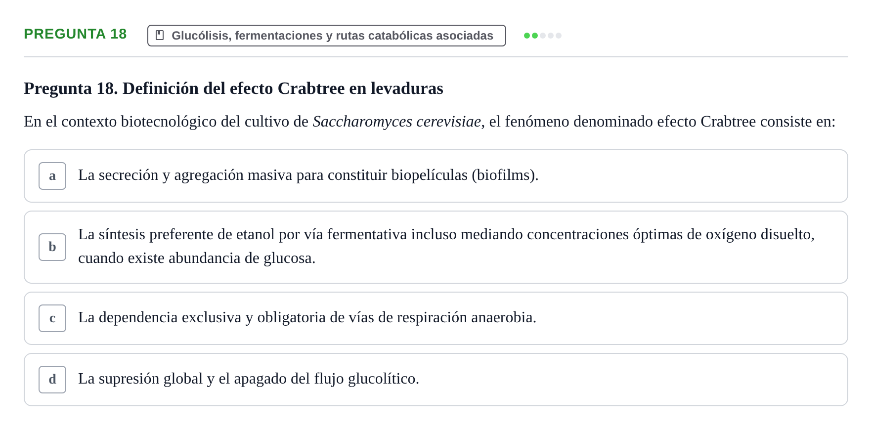 Enunciado: Pregunta 18