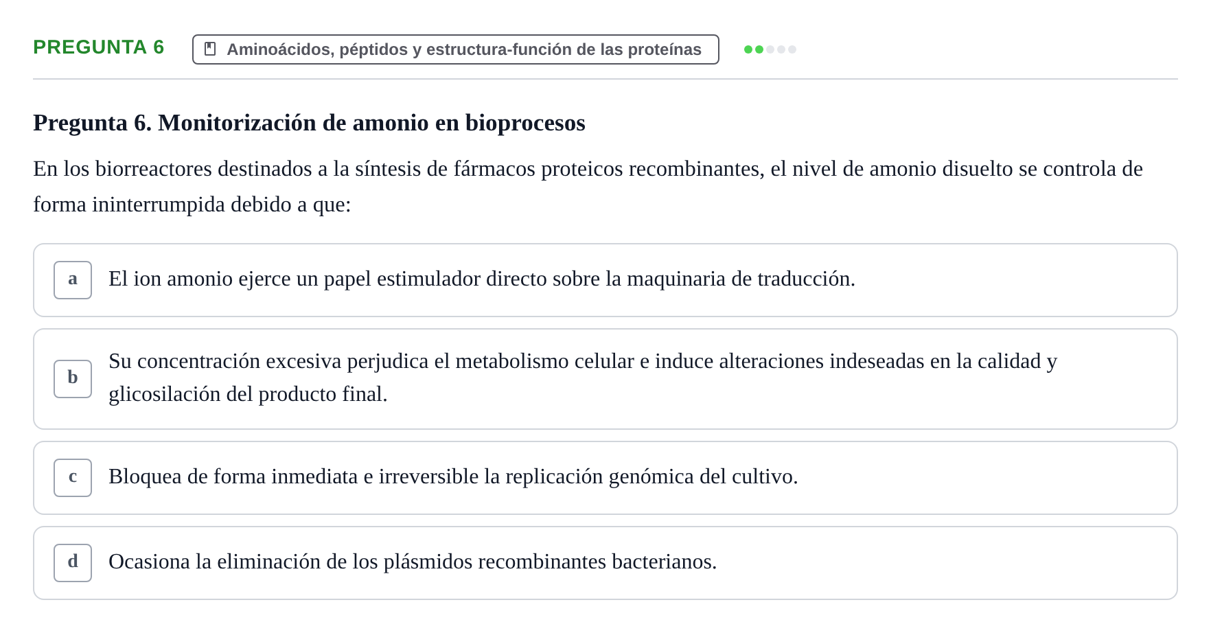 Enunciado: Pregunta 6