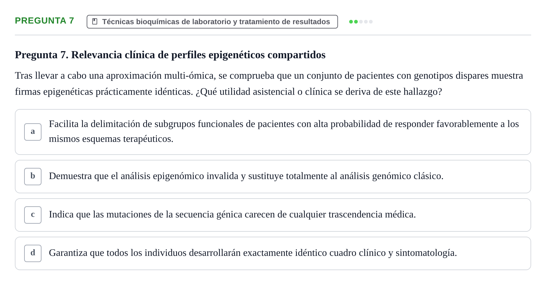 Enunciado: Pregunta 7