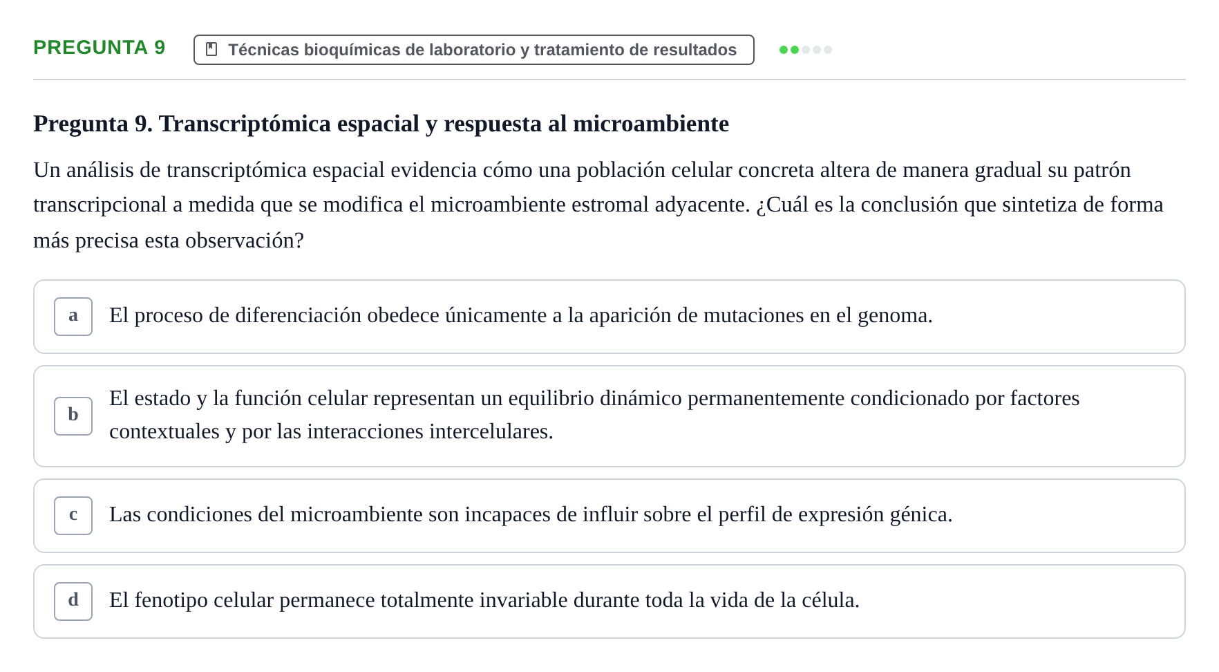 Enunciado: Pregunta 9