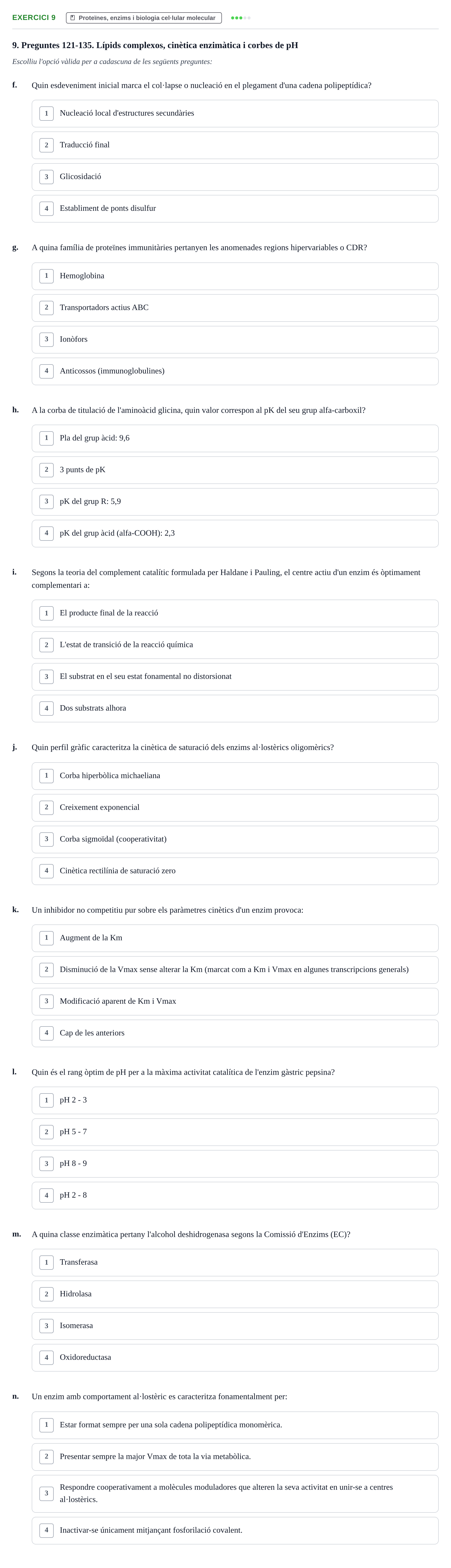 Enunciado: 9 - Proteïnes, enzims i biologia cel·lular molecu…