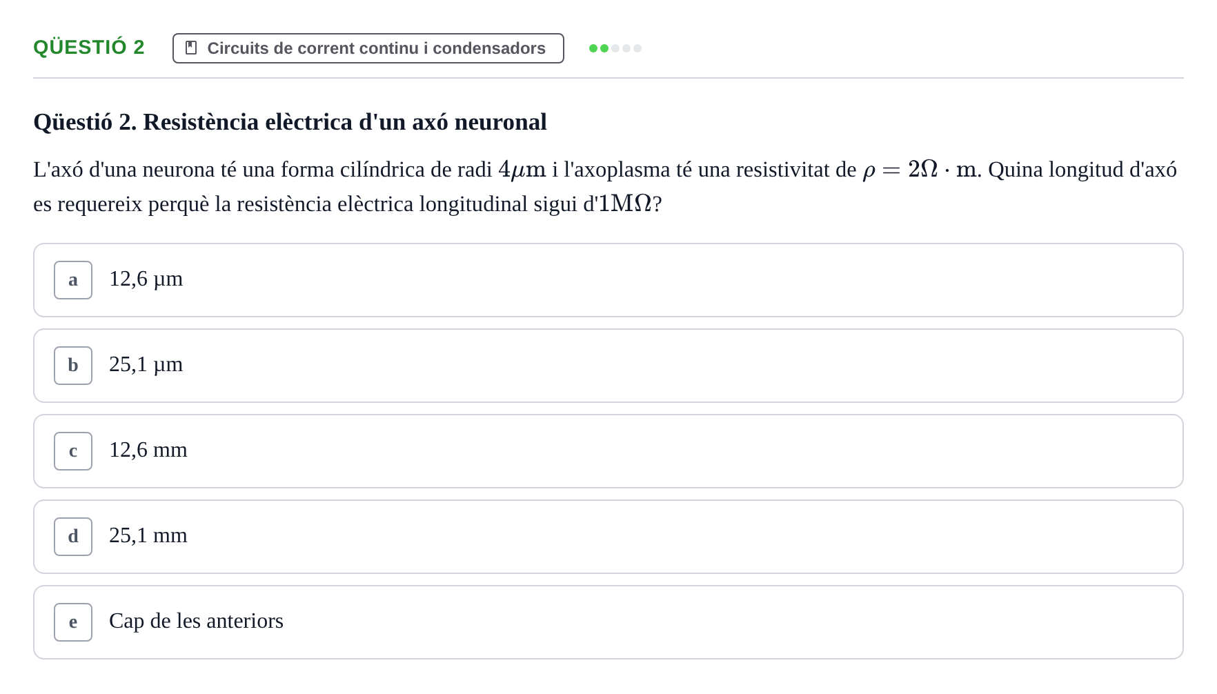 Enunciado: Ejercicio Qüestió 2 · Fundamentos de Física UVIC 2019