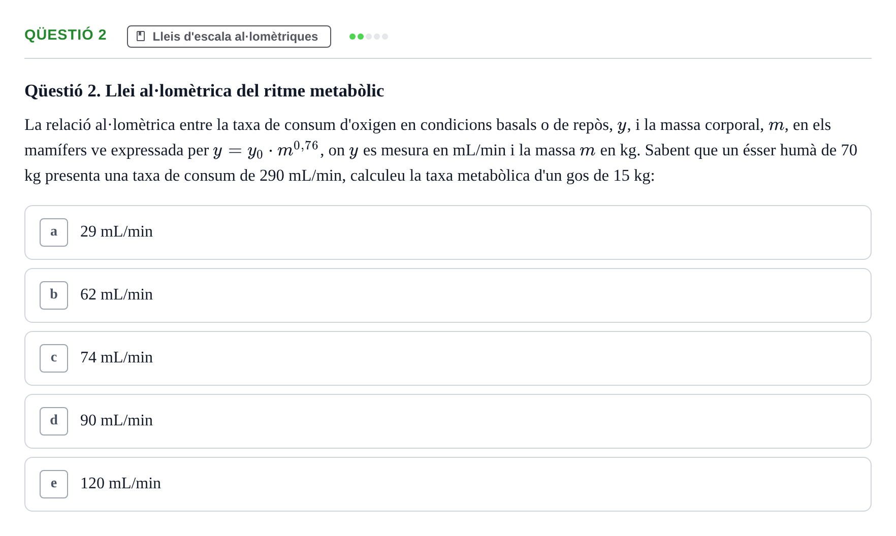 Enunciado: Ejercicio Qüestió 2 · Fundamentos de Física UVIC 2019