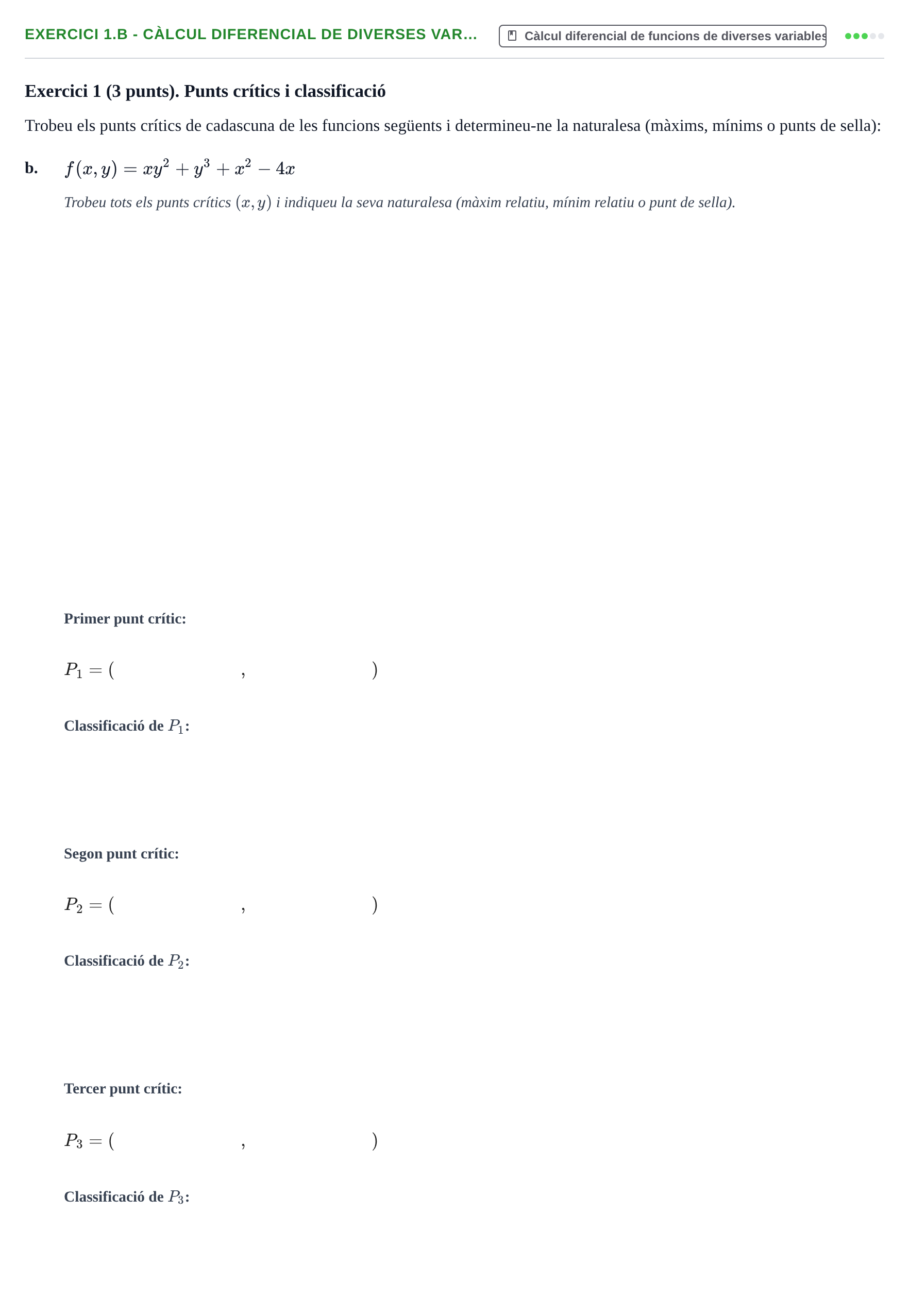 Enunciado: Exercici 1.b - Càlcul diferencial de diverses var… · Matemáticas UVIC 2015