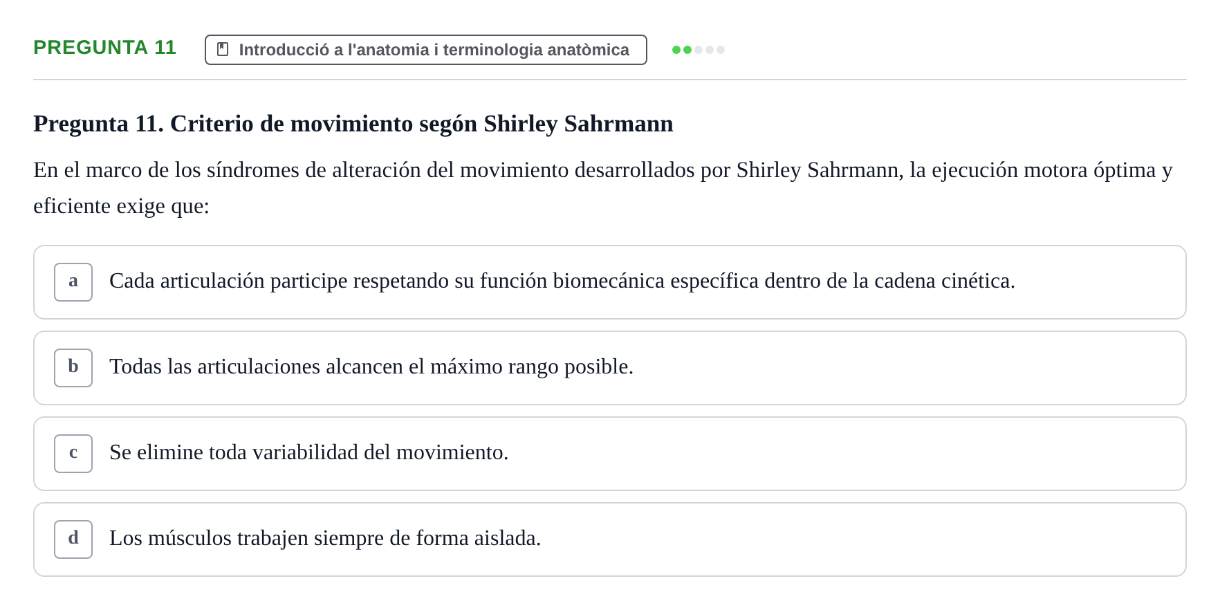 Enunciado: Pregunta 11